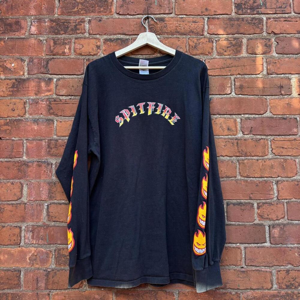 vintage spitfire wheels long sleeve t shirt 00s XL